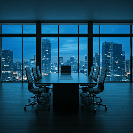 Modern corporate boardroom